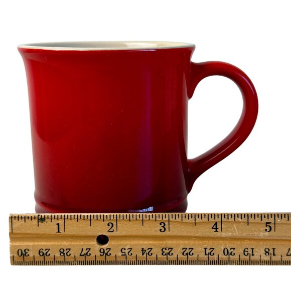Le Creuset Stoneware Mug Cirese Red 14 Oz EUC - Picture 7 of 7
